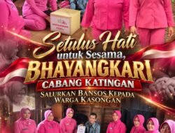 Setulus Hati untuk Sesama, Bhayangkari Cabang Katingan Salurkan Bansos Kepada Warga Kasongan