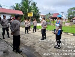 Tingkatkan Kedisiplinan dan Kesiapsiagaan, Polsek Kapuas Barat Gelar Apel Pagi