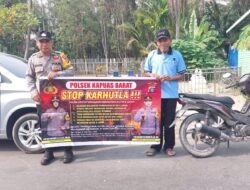 Cegah Kebakaran Hutan dan Lahan, Polsek Kapuas Barat Berikan Himbauan Karhutla di Mandomai
