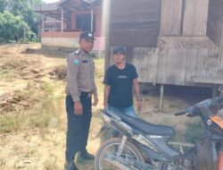 Perkuat Kamtibmas, Polsek Katingan Tengah Sambangi Warga