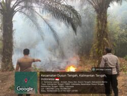 *TIGA TITIK HOTSPOT TERDETEKSI DI DESA DAYU, POLISI BERSAMA DAMKAR DAN WARGA LANGSUNG PADAMKAN API*