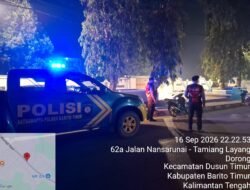 Satsamapta Polres Bartim Patroli Taman Trotoar SDN-3 Tamiang Layang