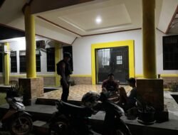 Polsek Benua Lima Sampaikan Pesan Kamtibmas dalam Patroli Malam di Kantor Kecamatan