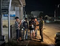 Polsek Dusun Tengah Berikan Himbauan Harkamtibmas kepada Warga Saat Patroli Malam