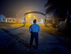 Satsamapta Polres Bartim Laksanakan Patroli di Asrama Polres, Pastikan Keamanan Lingkungan