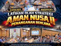*Kapolres Bartim Perkuat Kesiapan Operasional Penanggulangan Bencana melalui Latihan Olah Strategi Aman Nusa II Bersama StamaOps Mabes Polri secara Zoom*