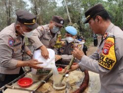 Kapolres Kapuas Pimpin Pemadaman Karhutla di Pangkalan Sari, X-Fire 01 Dikerahkan