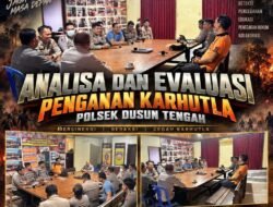 *Kapolsek Dusun Tengah Pimpin Anev Mingguan, Penanganan Karhutla Jadi Fokus Utama*