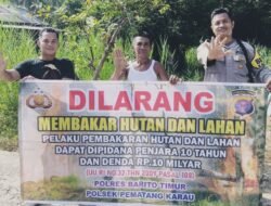 *BHABINKAMTIBMAS KETAB TURUN LANGSUNG, TEGASKAN LARANGAN BAKAR LAHAN DAN ANCAMAN PIDANA*