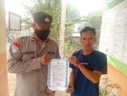 *POLSEK PATANGKEP TUTUI TEGASKAN STOP KARHUTLA, MAKLUMAT KAPOLDA KALTENG DISAMPAIKAN LANGSUNG KEPADA WARGA*