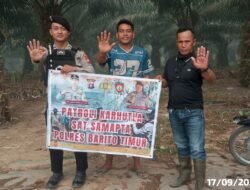 *PATROLI KARHUTLA DI OBJEK VITAL, SAT SAMAPTA POLRES BARTIM AJAK PEGAWAI PERKEBUNAN BERSAMA JAGA LINGKUNGAN*