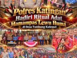 Polres Katingan Hadiri Ritual Adat Mamampas Lewu Huma di Desa Tumbang Kalemei