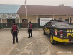 *Patroli Kota Presisi Satsamapta Polres Bartim Sasar Perkantoran dan Sekolah, Warga Diingatkan Waspada Kejahatan*