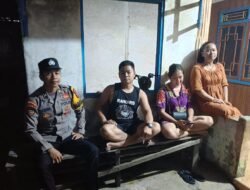 Personel Polsek Manuhing Hadir di Malam Hari: Pastikan Situasi Tumbang Talaken Tetap Kondusif