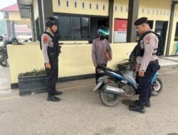 *Setiap Kendaraan Masuk Jadi Perhatian, Satsamapta Bartim Pastikan Akses Mako Tetap Aman*