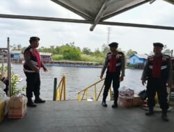 Pantau Keamanan Aktivitas Transportasi Air, Sat Samapta Polres Sukamara Laksanakan Patroli Pagi di Pelabuhan Speed Boat