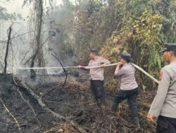 Siaga Karhutla, Polres Kapuas Respons Cepat Titik Api di Handil Usang