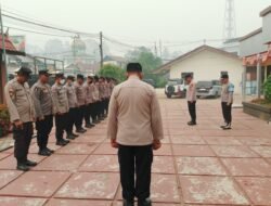 **Kapolsek Dusun Tengah Pimpin Apel Kontijensi Aman Nusa II, Personel Diminta Siaga Pantau Karhutla**