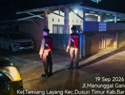 *Patroli Jawara Presisi Satsamapta Sisir Wilayah Dini Hari, Pastikan Fasilitas Publik dan Permukiman Aman**