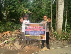 *Polsek Benua Lima Masif Sosialisasikan Larangan Membakar Lahan, Warga Diajak Cegah Karhutla**