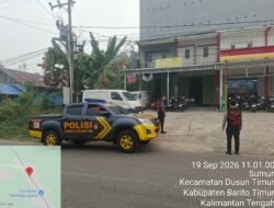 *Patroli Kota Presisi Satsamapta Polres Bartim Sasar Fasilitas Kesehatan dan Ekspedisi, Cegah Gangguan Kamtibmas**