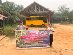 *CEGAH KARHUTLA, POLSEK PATANGKEP TUTUI MASIF SOSIALISASIKAN LARANGAN MEMBAKAR HUTAN DAN LAHAN*