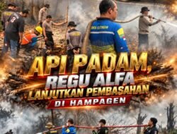 Api Padam, Regu Alfa Lanjutkan Pembasahan di Hampagen