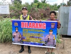 Cegah Kerusakan Ekosistem Perairan, Polsek Kapuas Barat Gencarkan Sosialisasi Larangan Illegal Fishing