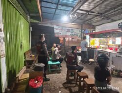 Patroli Perintis Presisi Pantau Pedagang Martabak di Jl. A. Yani