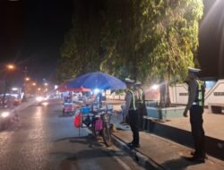 Satlantas Polres Barito Timur Gelar Blue Light Patrol di Ruang Terbuka Hijau