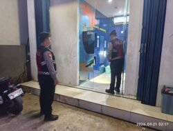 Patroli Jawara Presisi Satsamapta Sasar Bank Mandiri KCP di Komplek Sulung