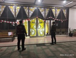 Polisi Pantau Akses Kantor DPRD Barito Timur Saat Dini Hari