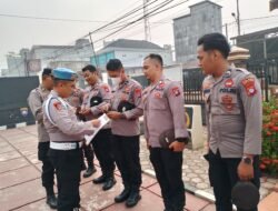 **Usai Apel Pagi, Polsek Dusun Tengah Gelar Gaktiblin dan Cek Kesiapan Personel**