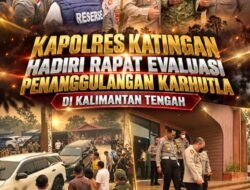 Kapolres Katingan Hadiri Rapat Evaluasi Penanggulangan Karhutla di Kalimantan Tengah