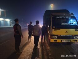 *PATROLI MALAM DIGENCARKAN, SATSAMAPTA BARTIM TEGASKAN SOPIR TRUK WAJIB ISTIRAHAT SAAT MENGANTUK*