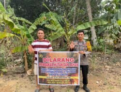 *POLSEK BENUA LIMA PERKETAT PENCEGAHAN KARHUTLA, WARGA DITEGASKAN DILARANG BUKA LAHAN DENGAN CARA MEMBAKAR*