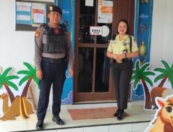 *PERKETAT PENGAMANAN OBJEK VITAL, POLISI PASTIKAN BANK KALTENG CAPEM AMPAH TETAP AMAN*
