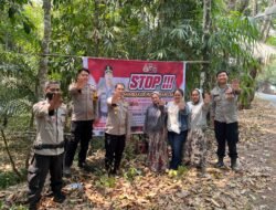*CEGAH KARHUTLA SEJAK DINI, POLSEK PATANGKEP TUTUI PASANG SPANDUK LARANGAN MEMBAKAR DI TIGA DESA*
