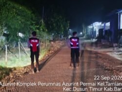 Patroli Jawara Presisi Satsamapta Polres Bartim Sasar Pemukiman Warga di Perumnas Azurint Permai