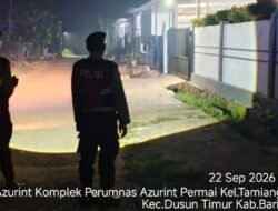 Satsamapta Polres Bartim Pastikan Keamanan Pemukiman Warga melalui Patroli Dini Hari