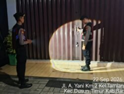 Satsamapta Polres Bartim Lakukan Observasi Keamanan di Kantor BPJS Kesehatan Saat Dini Hari