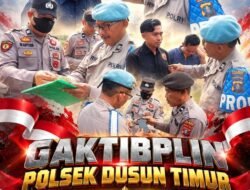 **Usai Apel Pagi, Polsek Dusun Timur Gelar Gaktiblin Cegah Personel Terlibat Judol dan Pinjol**