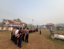 *Apel Siaga, Satgas Karhutla Polres Bartim Siap Gempur Titik Api Sampai Padam**