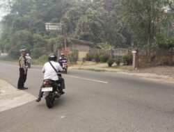 *Patroli Satlantas Bartim Sasar Titik Rawan Laka dan Street Crime, Ciptakan Kamtibmas Kondusif**