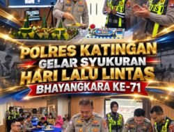 Polres Katingan Gelar Syukuran Hari Lalu Lintas Bhayangkara ke-71