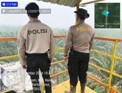 **Bhabinkamtibmas Desa Lebo Groundcheck Titik Hotspot, Pastikan Tidak Terpantau Api maupun Asap**
