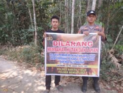 *Polsek Benua Lima Gencarkan Edukasi Karhutla di Taniran, Warga Diajak Stop Membakar Hutan dan Lahan**