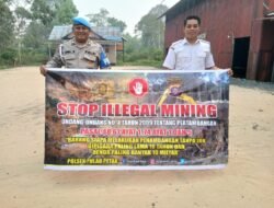 PERSONEL POLSEK PULAU PETAK LAKSANAKAN SOSIALISASI ILEGAL MINING KE MASYARAKAT GUNA PENCEGAHAN TAMBANG LIAR DI WILAYAH KECAMATAN PULAU PETAK