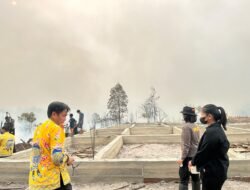 Penanganan Karhutla di Dua Titik Di Kurun, Kapolres Gunung Mas Tinjau Langsung