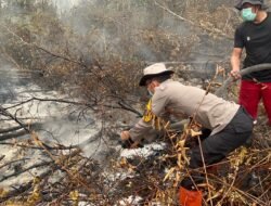 Perkuat Pemadaman Karhutla, Polsek Timpah dan KPHP Kapuas Tengah Manfaatkan X-FIRE